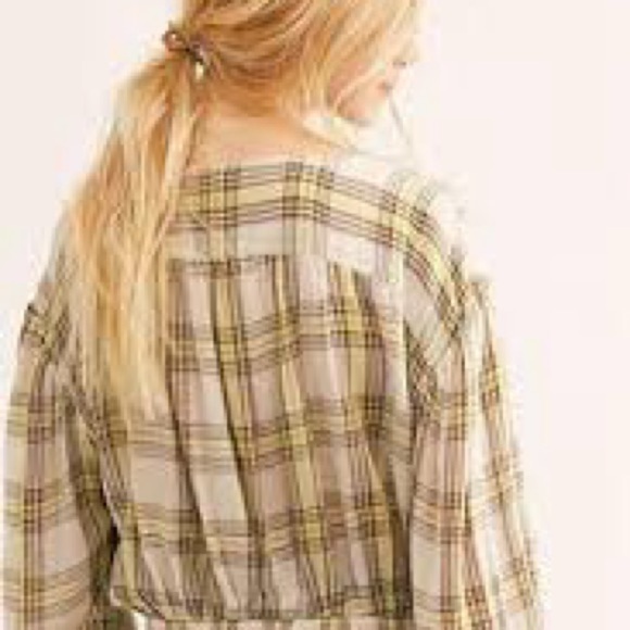 Free people Its the Good Life Plaid Top - Picture 2 of 10